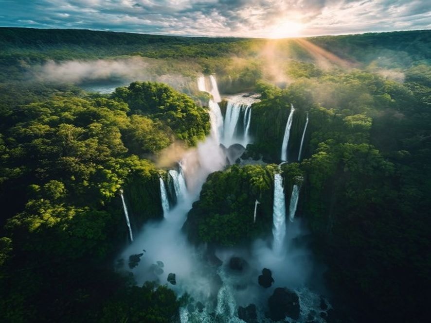 Luna de miel en Cataratas del Iguazú, Argentina y Brasil